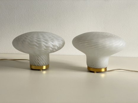 COPPIA DI LAMPADE VETRO MURANO