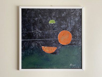 PAINTING "TAVOLO CON ARANCE" BY SARA ANGELUCCI