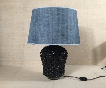 LAMP BLACK CERAMIC BASE