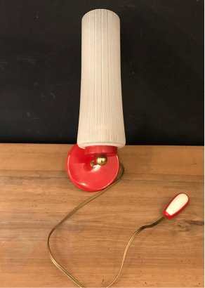 RED ENAMELLED WALL SCONCE