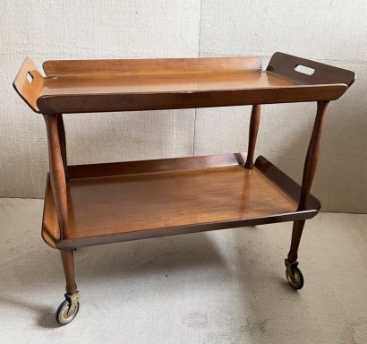 WOODEN SERVICE CART