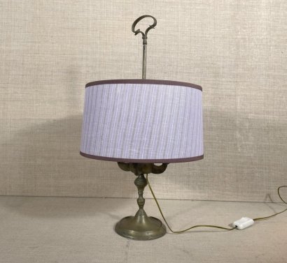 LAMP WITH LINEN SHADE