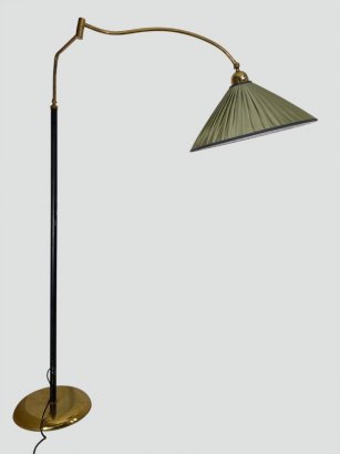 FLOOR LAMP WITH FABRIC SHADE