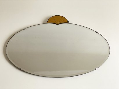 DECO' STYLE OVAL MIRROR