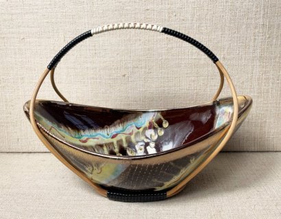 WEST GERMANY CERAMIC BASKET