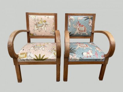 PAIR OF 1940s ARMCHAIRS