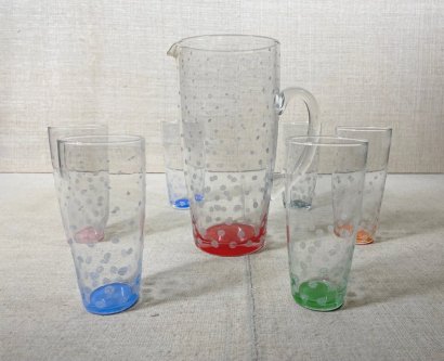 SET GLASSES WITH JUG