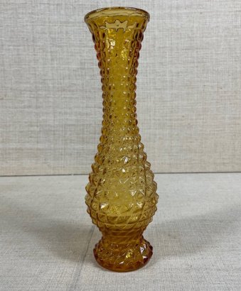 YELLOW GLASS VASE