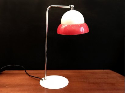 RED AND WHITE  TABLE LAMP