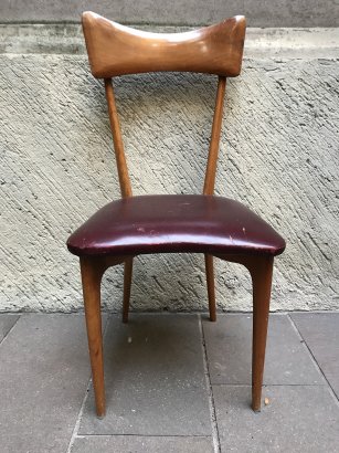 CHERRY WOOD CHAIR ICO PARISI STYLE