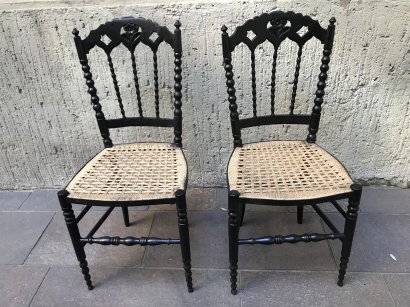 BLACK CHAIRS CHIAVARINA STYLE 2